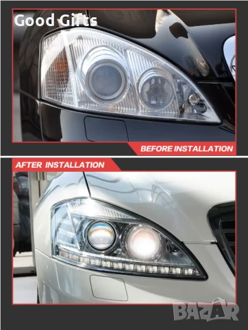 LED Фарове за Mercedes W221 S-class Facelift, LED Диодни фарове за Мерцедес, снимка 5 - Аксесоари и консумативи - 50564397
