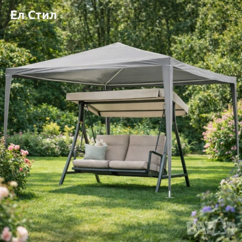 Просторна градинска шатра - стабилна конструкция и водоустойчива рамка, снимка 4 - Други - 53861502