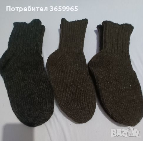 ръчно изплетени вълнени чорапи , снимка 3 - Други - 46792284