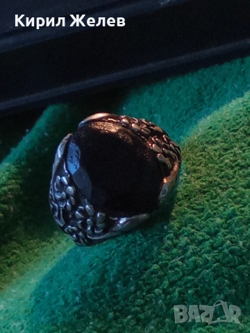 СТАРИНЕН ФЛОРАЛЕН БЕЛ ЕПОК СРЕБЪРЕН ПРЪСТЕН ЛАКИРАНО СРЕБРО ВИСОКА ПРОБА РЪЧНА ИЗРАБОТКА 49110, снимка 15 - Антикварни и старинни предмети - 49247739