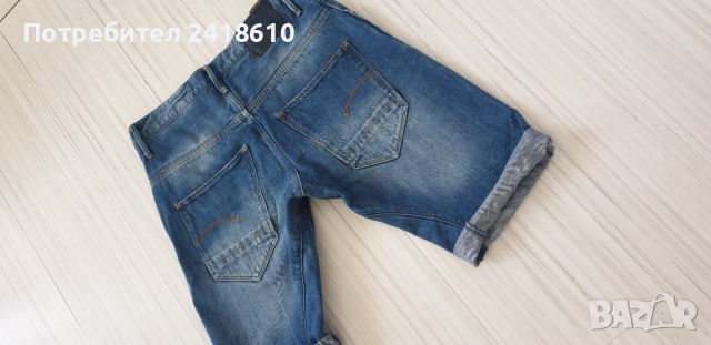 G - Star Arc Loose Short Jeans Mens Size 32 ОРИГИНАЛ! Мъжки Къси Дънкови Панталони!, снимка 7 - Къси панталони - 46448005