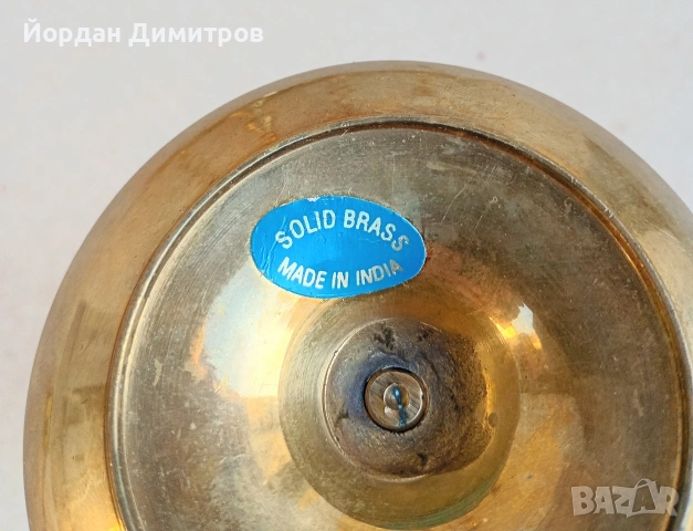 месингови свещници, снимка 3 - Антикварни и старинни предмети - 53890413