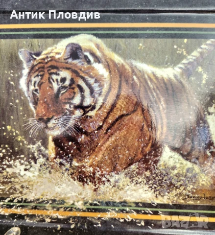 Керамична чиния „River Run“ – John Seerey-Lester, The Bradford Exchange (1999), снимка 4 - Колекции - 51338257