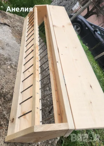 Дървена хранилка за гълъби, снимка 2 - Гълъби - 49662267