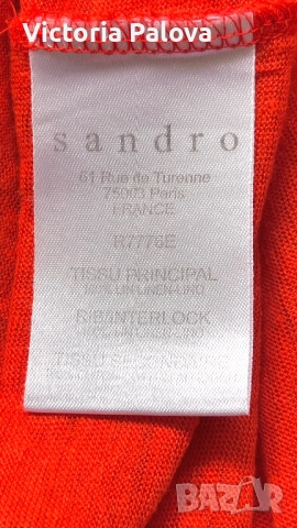 Скъпа ленена рокля SANDRO PARIS, снимка 9 - Рокли - 52062671