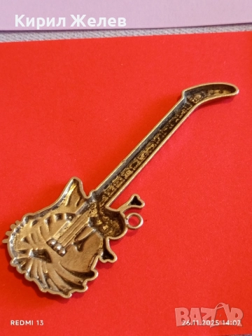 Рокерски метален медальон електрическа китара 🎸 с череп 52157, снимка 6 - Колиета, медальони, синджири - 52548329