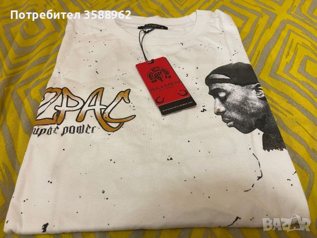 Мъжка тениска Tupac размер ХЛ, снимка 1 - Тениски - 46418545