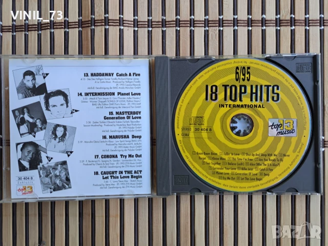 18 Top Hits International 6/95, снимка 2 - CD дискове - 50534721