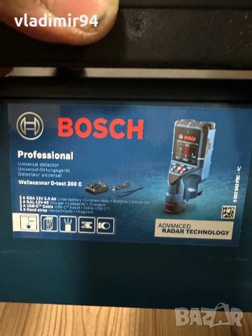Bosch D-Tect 200C 12v, снимка 8 - Други инструменти - 52677078