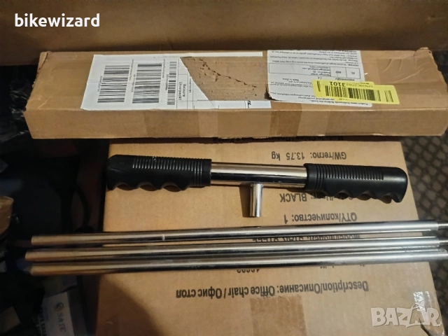 Сонда за почва с Т-образна дръжка, регулируема височина 81-122 см НОВА, снимка 4 - Градински инструменти - 51919762