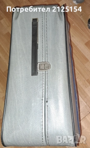 Голям соц куфар с колелца ,сив металик., снимка 4 - Други стоки за дома - 53138562