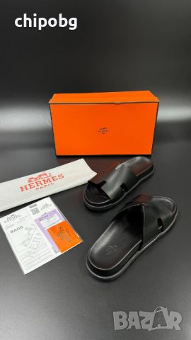 Сандали Hermès, Черни, снимка 4 - Мъжки сандали - 45735974