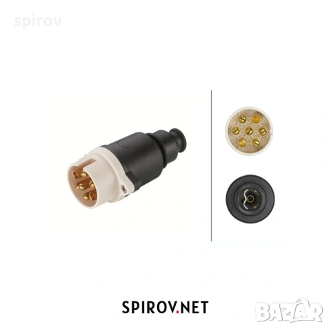 Букса за теглич/ремарке 7 пина DIN/ISO 1724