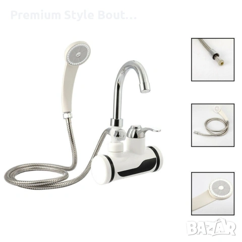 Смесител за вграждане в комплект с душ слушалка с проточен нагревател, снимка 5 - Бойлери - 53896090