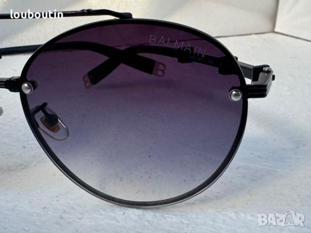 Balmain висок клас 1:1 кръгли слънчеви очила мъжки дамски унисекс, снимка 8 - Слънчеви и диоптрични очила - 45248068