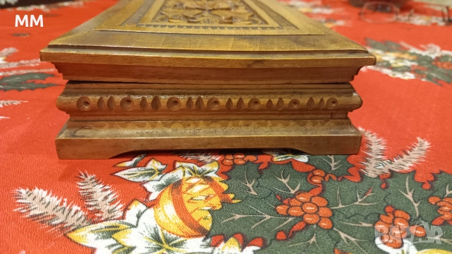 Стара дървена кутия за бижута , снимка 6 - Декорация за дома - 52933070