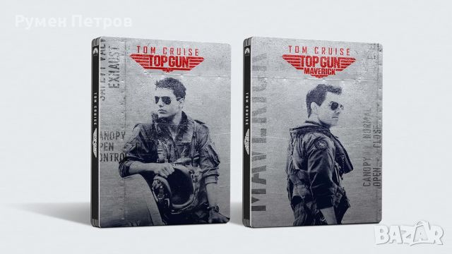 TOP GUN + TOP GUN MAVERICK - Special SUPERFAN Double 4K Blu Ray Steelbook Ultra Limited Edition, снимка 3 - Blu-Ray филми - 45262115