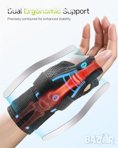 Нова Ортеза за палец с шини L/XL S/M за лява и дясна ръка Стабилизираща шина при артрит, снимка 2 - Други - 54133105