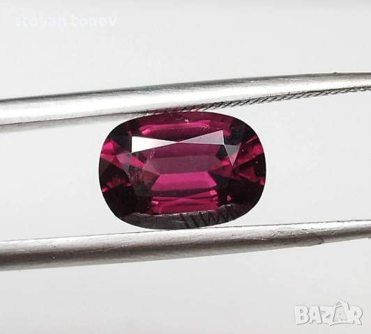 Сертифициран естествен пурпурно-розов шпинел 1,75 карата! , снимка 9 - Други - 54153194