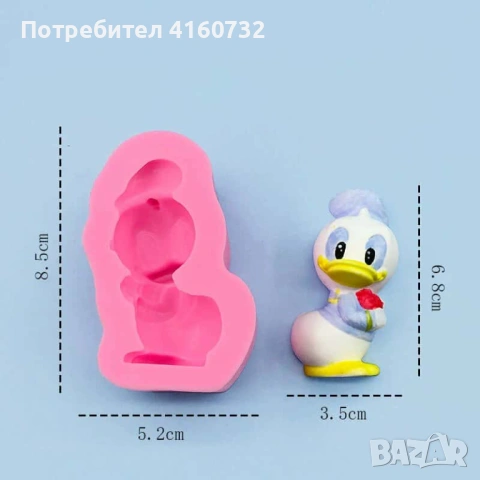 Сет силиконов молд Дисни  от 5 части, снимка 4 - Други - 52419651