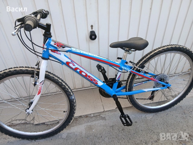 Детски алуминиев велосипед Крос 24 цола, отличен , снимка 4 - Велосипеди - 53823791