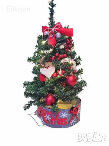 Готово украсено изкуствено коледно дръвче за декорация, 60 см , снимка 7 - Други стоки за дома - 52903861