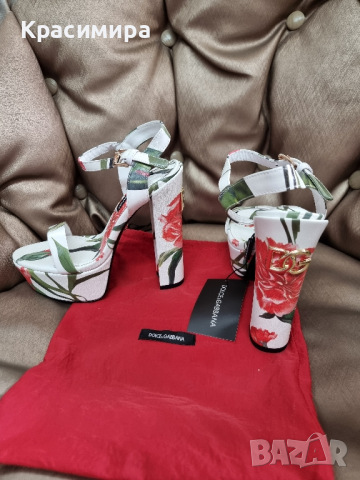 обувки на ток Dolce&Gabbana сандали D&G, снимка 2 - Дамски обувки на ток - 44961939