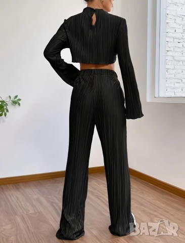 Дамски плисиран комплект от две части, снимка 4 - Комплекти - 52499295