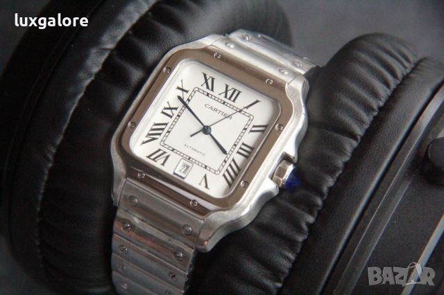 Мъжки часовник Cartier Santos de Cartier L с автоматичен механизъм, снимка 2 - Мъжки - 45521824
