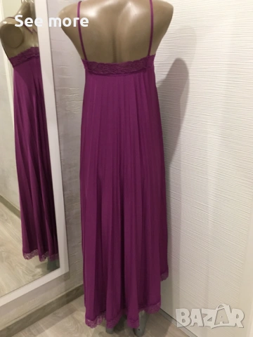 ZARA дълга рокля плисе S, снимка 7 - Рокли - 53571992