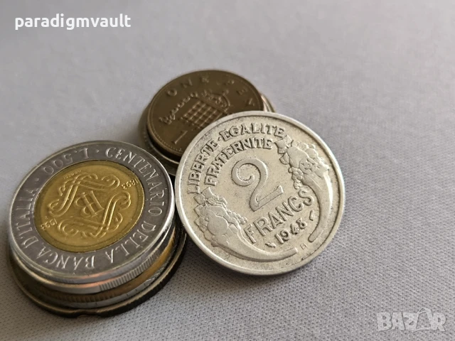 Mонета - Франция - 2 франка | 1948г.; серия B