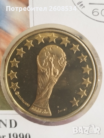 ФУТБОЛЕН НУМИЗМАТИЧЕН ПЛИК С ПЛАКЕТ (NUMISBRIEF) - ГЕРМАНИЯ, снимка 2 - Нумизматика и бонистика - 52638758