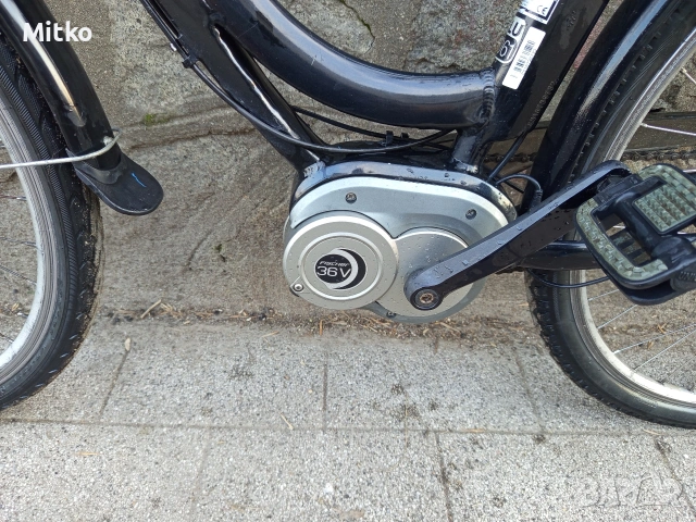 28 цола електрически алуминиев велосипед с 7 скорости усилени капли амортисьори предни като нов , снимка 5 - Велосипеди - 53725728