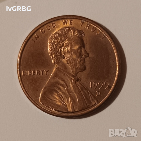 1 цент САЩ 1999 1 цент 1999 Американска монета Линкълн , снимка 6 - Нумизматика и бонистика - 44943504