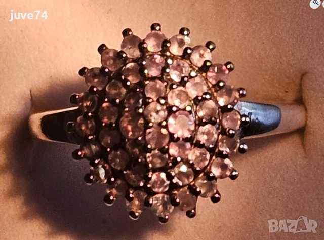 СРЕБЪРЕН ПРЪСТЕН С ЕСТЕСТВЕНИ АЛЕКСАНДРИТИ (НАРСИПАТНАМ,ИНДИЯ) СЕРТИФИКАТ, снимка 3 - Пръстени - 53737691