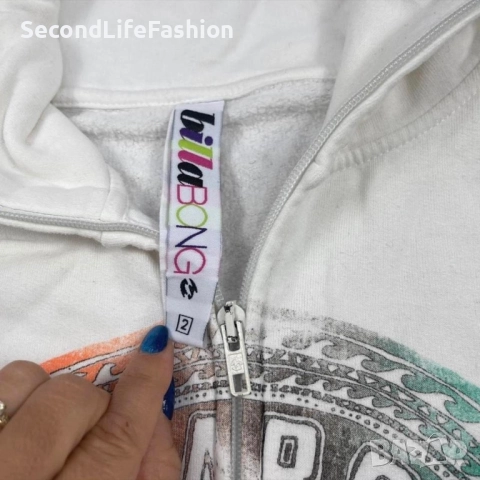 Billabong дамско яке суитшърт с цип Размер S, снимка 2 - Якета - 52461373