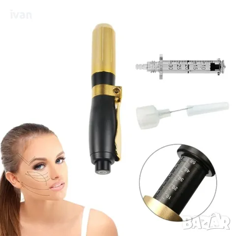 Хиалурон пен, Безиглен инжектор за мезотерапия и филъри Hyaluronic pen, снимка 3 - Козметични уреди - 50079767