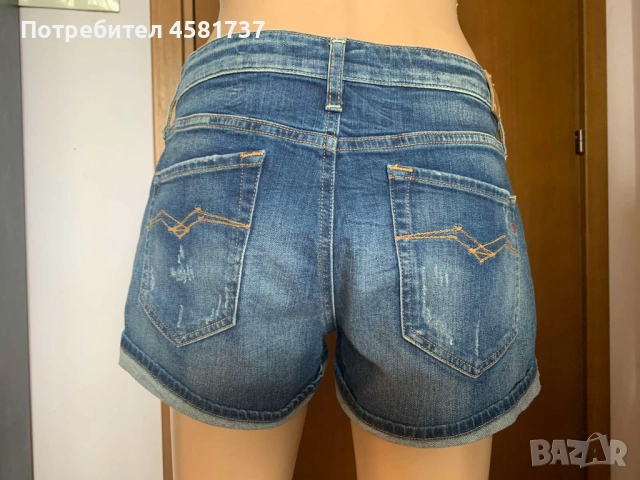 Къси дънкови панталони Replay, размер 29 (М), снимка 8 - Къси панталони и бермуди - 51667117