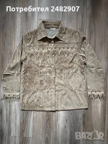 Плюшена дамска риза , снимка 2 - Ризи - 53537567