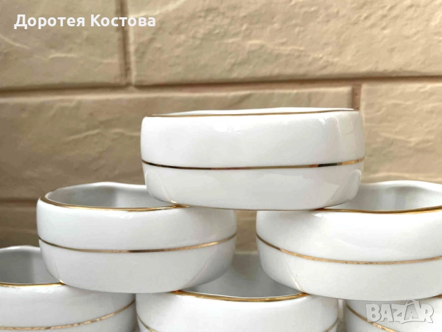 Големи порцеланови пръстени от Полша, снимка 2 - Антикварни и старинни предмети - 52459081