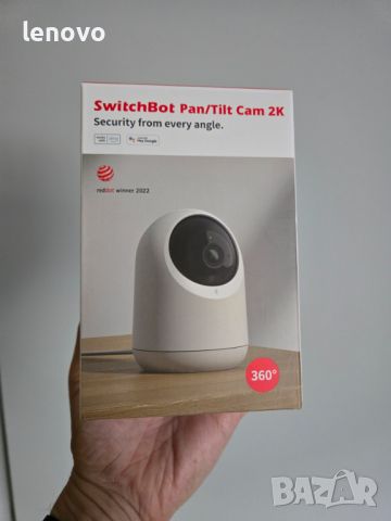 Камера SwitchBot Pan/Tilt Cam, 2K, Wi-Fi, 100°, 5V / 2A, снимка 1
