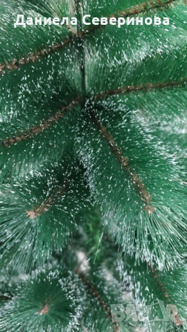 Заснежена елха с метална стойка, снимка 4 - Декорация за дома - 52262856