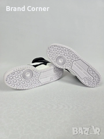 НОВИ Adidas Forum Mid J (Черно/Бяло) – Оригинални, с етикети рст 37 1/3, снимка 4 - Маратонки - 54279634