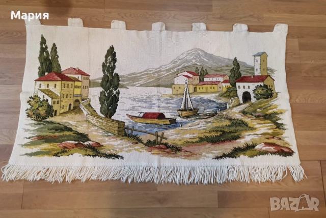Голямо стенно текстилно пано, снимка 3 - Антикварни и старинни предмети - 53033260