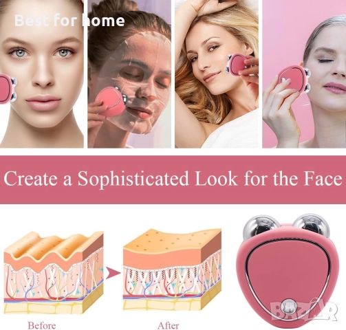  USB микротоков масажор против бръчки за повдигане и стягане на кожата, снимка 6 - Масажори - 51822461