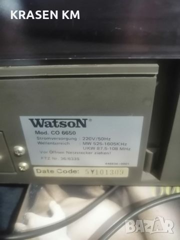 watson co 6 650. , снимка 4 - Ресийвъри, усилватели, смесителни пултове - 46649714