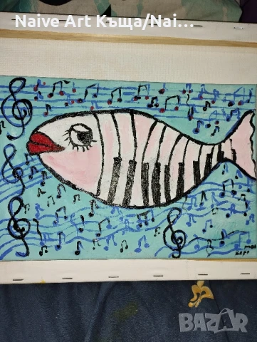 Картина платно маслени акрилни бои размер ш.32 /в.22, снимка 3 - Картини - 51304447