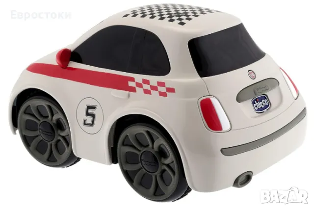 Играчка кола с дистанционно управление Chicco Fiat 500 Sport, интуитивен радиоуправляем волан, звук , снимка 6 - Коли, камиони, мотори, писти - 47766679