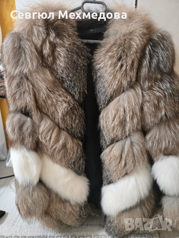 2в1 палто+елек от естесвена кожа и естествен косъм, снимка 2 - Палта, манта - 52101582