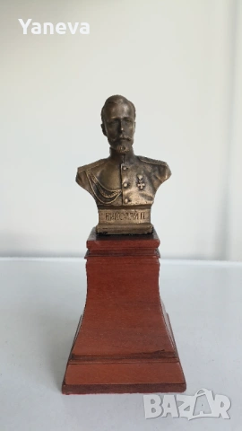 Бронзов бюст на Николай II Александрович Романов, последният император на Руската империя., снимка 5 - Статуетки - 54139747